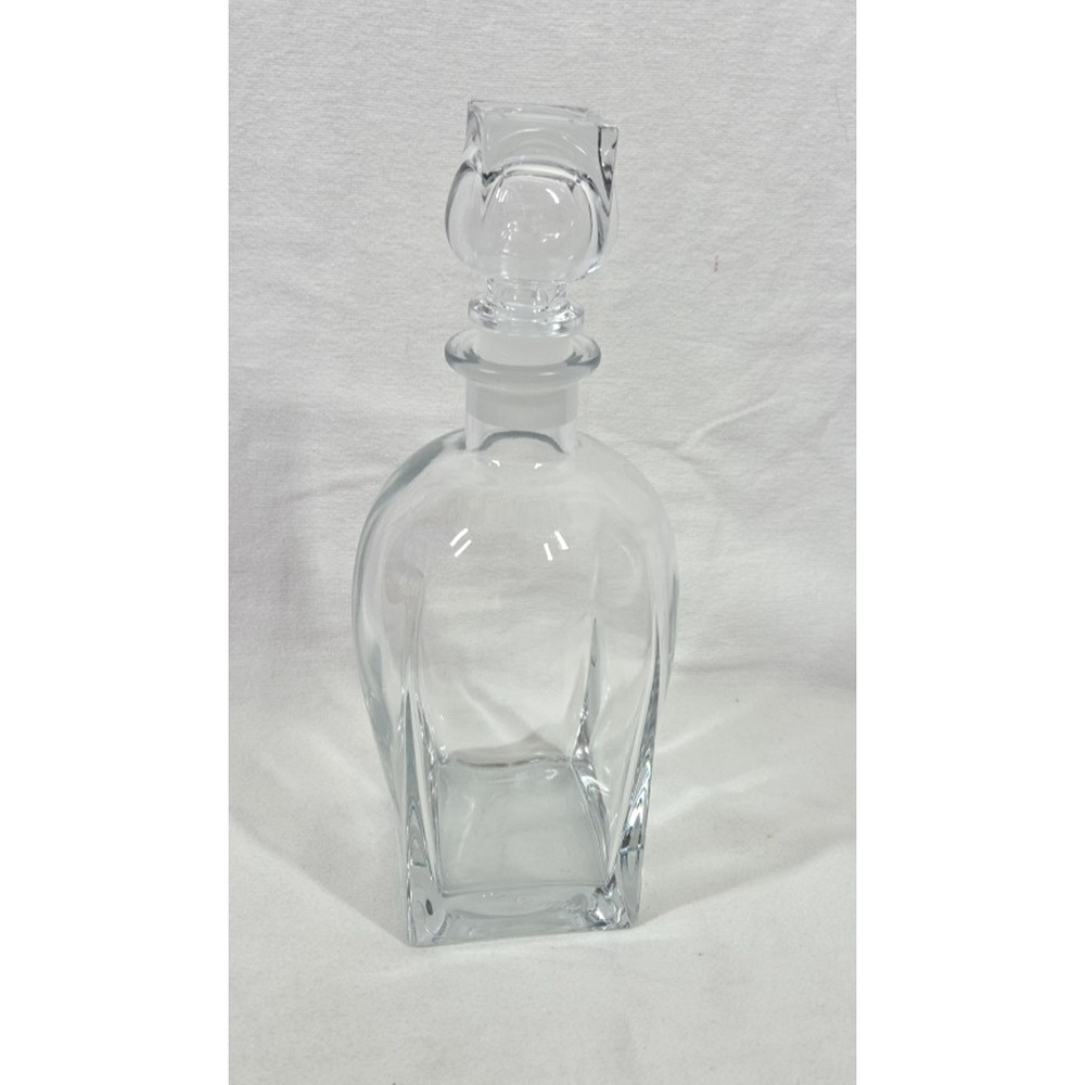 Rossini Italian Crystal Glass DECANTER w/STOPPER - HEAVY